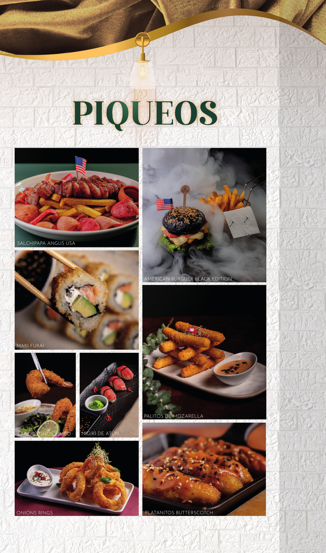 Piqueos · página 2: diseño, fotografías y precios de la carta original