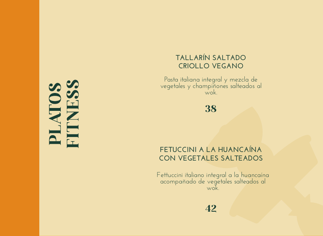 Platos fitness · página 17: diseño, fotografías y precios de la carta original